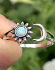Sun & Moon Adjustable Ring
