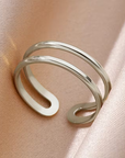 Adjustable Open Twin Ring