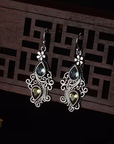 Vintage Gem Filigree Earrings
