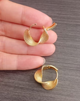 Golden Wave Earrings