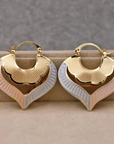 Vintage Golden Heart Etnic Earrings