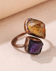 Vintage Natural Inlaid Stone Ring