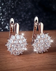 Rounded Bright Glass Earrings