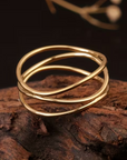 Triple Layer Intertwined Ring