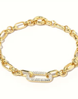 Bright Golden Paperclip Bracelet