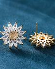 Crystal Sunflower Earrings