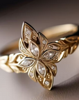Floral Marquise Ring