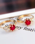 Ruby Spark Earrings