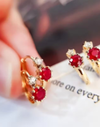 Ruby Spark Earrings