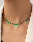 Emerald Droplet Necklace