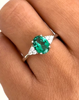 Emerald Promise Ring