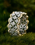 Quatrefoil Pavé Ring