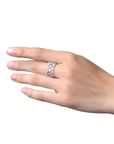 Quatrefoil Pavé Ring