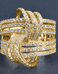 Multi-Row Knot Ring