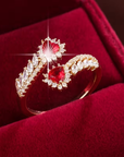 Ruby Crown Ring