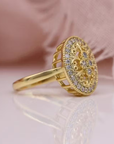 Blooming Lace Halo Ring