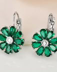 Sapphire Bloom Earrings