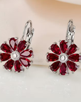 Sapphire Bloom Earrings