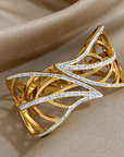 Radiant Leaf Lattice Bracelet