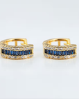Sapphire Baguette Earrings