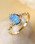 Opal Blossom Ring