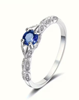 Sapphire Laurel Ring