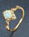 Opal Blossom Ring