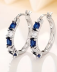 Sapphire Crest Earrings