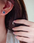 Sapphire Blossom Earrings