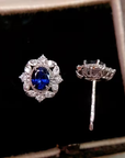 Sapphire Blossom Earrings
