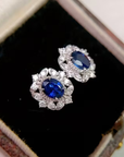 Sapphire Blossom Earrings