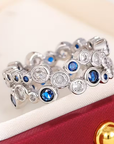 Sapphire Orbit Ring