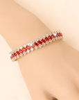 Ruby Lattice Bracelet