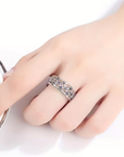 Sapphire Lattice Ring