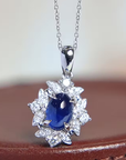 Sapphire Bloom Necklace