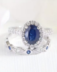 Sapphire Duo Promise Ring