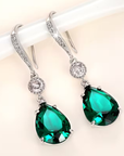 Emerald Teardrop Earrings