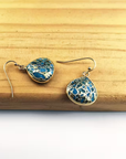 Turquoise Mosaic Teardrop Earrings