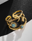 Celestial Turquoise Triple-Band Ring