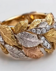 Golden Leaf Harmony Ring