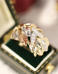 Golden Leaf Harmony Ring