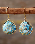 Turquoise Mosaic Teardrop Earrings