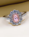Blush Halo Elegance Ring