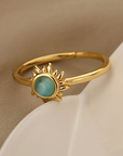 Sunbeam Moonstone Ring