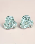 Sparkling Love Knot Earrings