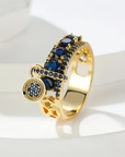 Sapphire Charm Ring