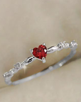 Ruby Heart Ring