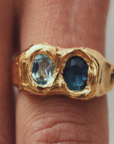 Vintage Forged Golden Ring