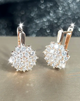 Rounded Bright Glass Earrings
