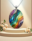 Colorful Round Stone Necklace